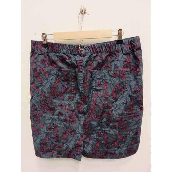 Duluth Trading Co Womens Skort Size 12 Gray Floral Outdoor Hiking Sports - Picture 9 of 9